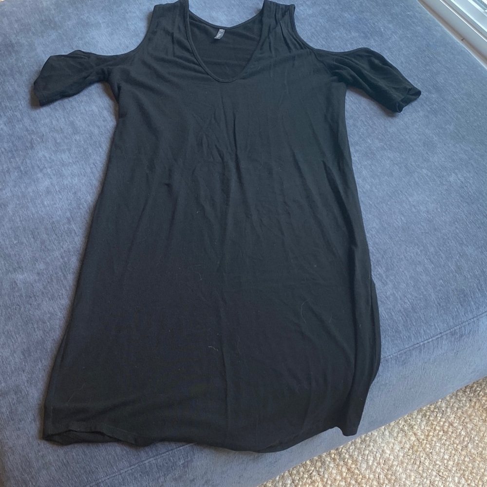 Black Cold Shoulder Dress